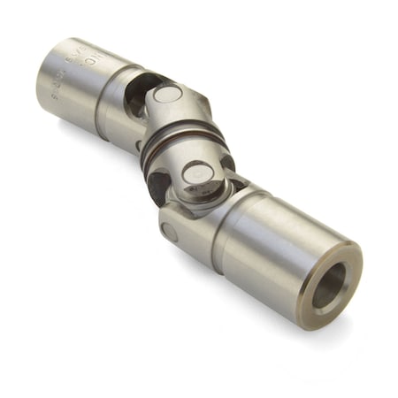 Ruland Manufacturing Double U-Joint, 1/2" x 3/8" Bores, 0.995" OD, Steel UD16-8-6-F